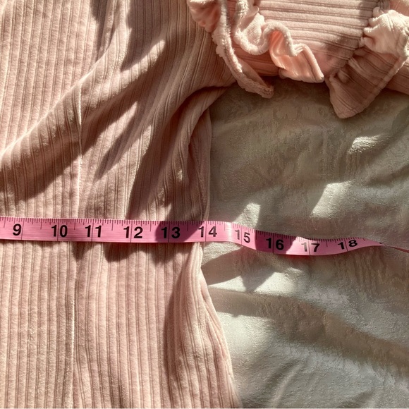 Unosa pink ruffle cottage core dress - Picture 6 of 8